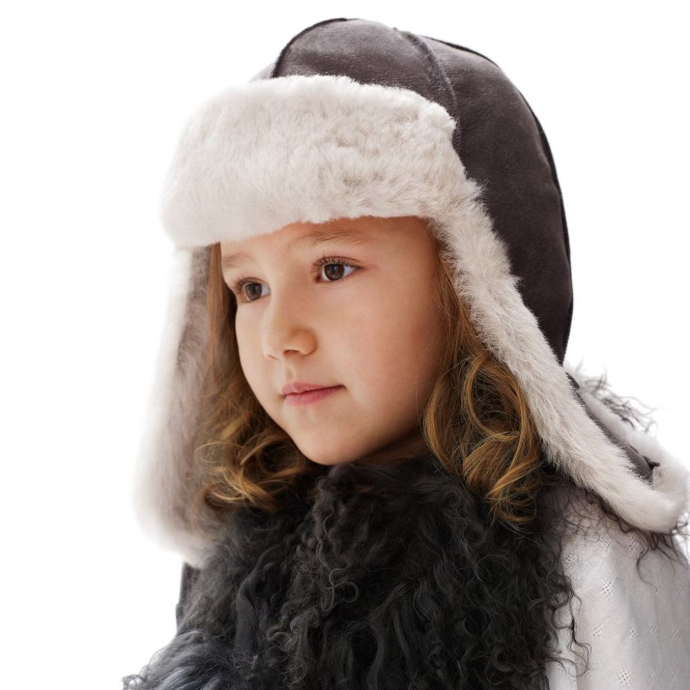 Sold!!!!Petit Nord grey Merino lambskin